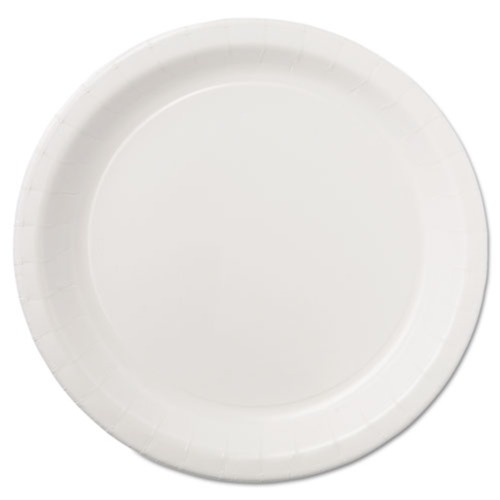  | Hoffmaster PL7095 9 in. Coated Paper Dinnerware Plate - White (500/Carton) image number 0