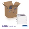 Cleaning & Janitorial Supplies | Kimtech 33330 W4 12 in. x 12 in. Flat Double Bag Critical Task Wipers - Unscented, White (100/Bag, 5 Bags/Carton) image number 1