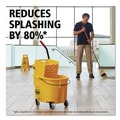 Mop Buckets | Rubbermaid Commercial FG748000YEL WaveBrake 2.0 26 qt. Side-Press Plastic Bucket/Wringer Combos - Yellow image number 8