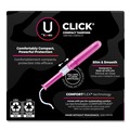 Cleaning & Janitorial Supplies | Kimberly-Clark 53445 U by Kotex Regular Click Compact Tampons (8 Packs/Carton) image number 2