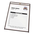  | C-Line 46911 8 1/2 in. x 11 in. 50 Sheet Capacity Stitched Shop Ticket Holders - Clear (25/Box) image number 2