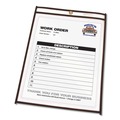 Office Jansan | C-Line 46911 8 1/2 in. x 11 in. 50 Sheet Capacity Stitched Shop Ticket Holders - Clear (25/Box) image number 2