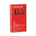  | Universal UNV15532 1 mm Comfort Grip Retractable Ballpoint Pen - Medium, Red (1 Dozen) image number 0