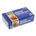 Bulk Savings Pricing 2 | AmerCareRoyal R820SQ 2.75 in. Square Wood Toothpicks - Natural (19200/Carton) image number 4