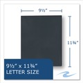 File Folders | Roaring Spring 50119 Accommodates (50) 11 in. x 8.5 in. Sheets Pocket Folder - Black (250/Carton) image number 5