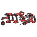 Combo Kits | Factory Reconditioned Craftsman CMCK801D2R V20 Lithium-Ion Cordless 8-Tool Combo Kit with 2 Batteries (2 Ah) image number 0