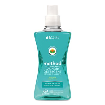 Method 53.5 oz 4X Concentrated Laundry Detergent - Beach Sage (4/Carton)