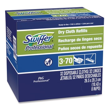 Swiffer 10-5/8 in. x 8 in. Dry Refill Cloths - White (32/Box)