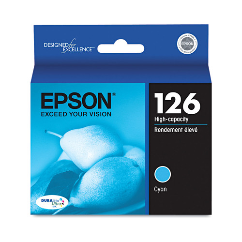 Ink & Toner | Epson T126220-S T126220-S (126) DURABrite Ultra High-Yield Ink - Cyan image number 0