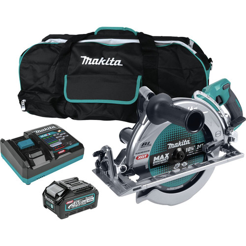 Circular Saws | Makita GSR02M1 40V max XGT AWS Capable Brushless Lithium-Ion 10-1/4 in. Cordless Rear Handle Circular Saw Kit (4 Ah) image number 0