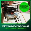 Portable Air Compressors | Metabo HPT EC914SM THE TANK 1.3 HP 6 Gallon Portable Pancake Air Compressor image number 6