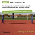 Toys | Champion Sports MTNSET 2.8 ft. x 10 ft. Mini Tennis Net Set (1-Set) image number 2