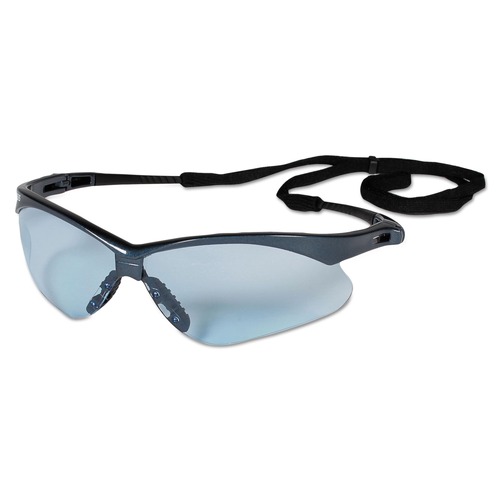 Safety Glasses | Ansell 19639 V30 Nemesis Safety Glasses - Blue Frame, Light Blue Uncoated Lens (12/Box) image number 0