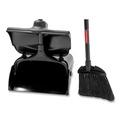 Dust Pans | Rubbermaid Commercial FG253200BLA Lobby Pro Plastic/Metal 12-1/2 in. Upright Dustpan with Cover - Black image number 3