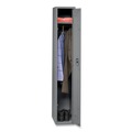 Office & Office Supplies | Tennsco STS-121872-A-MGY 12 in. x 18 in. x 72 in. One Locker with Hat Shelf and Coat Rod Single-Tier Locker - Medium Gray image number 1