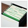 Office Jansan | Universal UNV14117EE 1/5-Cut Tab Deluxe Bright Color Hanging File Folders - Letter Size, Bright Green (25/Box) image number 3