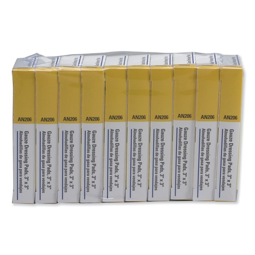First Aid | First Aid Only AN206-10 3 in. x 3 in. Sterile Gauze Pads (40/Pack) image number 0