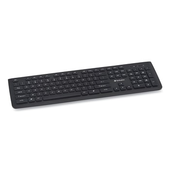 Verbatim Wireless Slim Keyboard, 103 Keys - Black