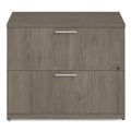 Office Filing Cabinets & Shelves | Alera AE1NZK-2436LF TOM 36 in. x 24 in. x 29 in. Seville Series 2-Drawer Lateral Legal File Cabinet - Walnut image number 3