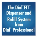 Hand Soaps | Dial Professional 16619 FIT 4 in. x 5.13 in. x 10.5 in. 1.2 Liter Universal Manual Dispenser - Gray (3/Carton) image number 8