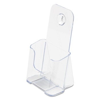 Deflecto 4.25w x 3.25d x 7.75h Leaflet Size DocuHolder for Countertop/Wall-Mount - Clear