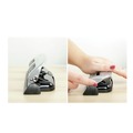 Office Jansan | PaperPro 2101 9/32 in. Holes 12-Sheet EZ Squeeze 3-Hole Punch - Black/Silver image number 4