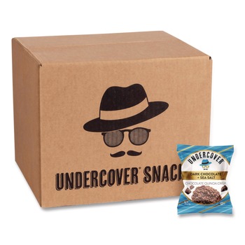 UNDERCOVER Snacks 10854571007091 0.25 oz Mini Quinoa Crisps - Dark Chocolate and Sea Salt (125/Carton)