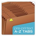 Office Jansan | Pendaflex R117ALHD 1/3-Cut Tab Heavy-Duty Expanding File with Reinforced Flap and 21 Sections - Letter, Redrope image number 3