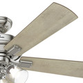 Ceiling Fans | Hunter 54206 52 in. Crestfield Brushed Nickel Ceiling Fan with Light image number 5