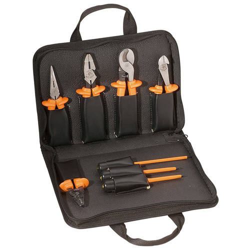 Hand Tool Sets | Klein Tools 33529 Premium 1000V Insulated Tool Kit (8-Piece) image number 0