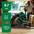 New Year New Savings! Save $25 off $150 | Metabo HPT C3606DPAM 36V MultiVolt Brushless Lithium-Ion 6-1/2 in. CordlessTrack Saw Kit (4 Ah) image number 4