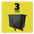 Trash & Waste Bins | Rubbermaid Commercial FG461600BLA 119.7 gal. 500 lbs. Capacity Plastic/Metal Cube Truck - Black image number 15