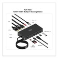 Office Electronics & Batteries | Adesso AUH4060 12-in-1 USB-C Multi-Port TAA Compliant Docking Station - Black image number 1