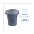 Trash Bags | Boardwalk V7658MNKR02 11 Microns 38 in. x 58 in. 60 Gallon High-Density Can Liners - Natural (200/Carton) image number 5