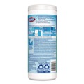 Hand Wipes | Clorox 01593 7 in. x 8 in. 1-Ply Disinfecting Wipes - Fresh Scent, White (35/Canister) image number 3