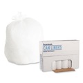 Trash Bags | Boardwalk H6036HWKR01 30 Gallon 0.6 mil 30 in. x 36 in. Perforated Roll Low-Density Waste Can Liners - White (25 Bags/Roll, 8 Rolls/Carton) image number 0