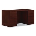 Office Desks & Workstations | HON H105892.NN 10500 Series 60 in. x 30 in. x 29.5 in. Double Pedestal Desk with Full Pedestals - Mahogany image number 0