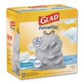 Cleaning & Janitorial Supplies | Glad 78563 ForceFlex 10.19 in. x 9.81 in. 13-Gal. Tall Kitchen Drawstring Trash Bags - Fresh Clean Scent Gray (3/Carton) image number 2