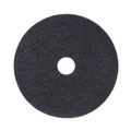 Cleaning Cloths | Boardwalk BWK4019BLA 19 in. Diameter Stripping Floor Pads - Black (5/Carton) image number 0