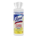 Cleaning & Disinfecting Wipes | LYSOL Brand 19200-81145 7 in. x 7.25 in. 1-Ply Disinfecting Wipes - Lemon and Lime Blossom, White (12 Canisters/Carton) image number 3