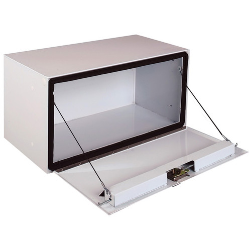 Underbed Truck Boxes | Delta 1-005000 30 in. Long Heavy-Gauge Steel Underbed Truck Box (White) image number 0