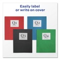 Office Jansan | Avery 47979 0.5 in. Capacity 11 in. x 8.5 in. Prong Fastener Two-Pocket Folder - Red (25/Box) image number 7