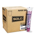 Cutlery | SOLO 412SIN-0041 12 oz. Paper Bistro Design Hot Drink Cups - Maroon (1000/Carton) image number 1