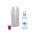 Cutlery | Boardwalk BWKTRANSCUP3CT 3 oz. Polypropylene Plastic Cold Cups - Translucent (125/Bag, 20 Bags/Carton) image number 3