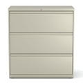  | Alera 25488 36 in. x 18.63 in. x 40.25 in. 3 Legal/Letter/A4/A5 Size Lateral File Drawers - Putty image number 2