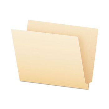 Pendaflex 62710 SmartShield Straight End Tab File Folders - Letter Size, Manila (75/Box)