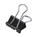  | Universal UNV10200 Binder Clips - Small, Black/Silver (1 Dozen) image number 1