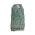 Mops | Boardwalk BWK503GNNB Premium Standard Cotton/Rayon Fiber Mop Head - Large, Green (12/Carton) image number 1