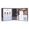 Office Jansan | Avery 06400 14 in. x 8.5 in. 3 Rings 1 in. Capacity Legal Durable Non-View Binder with Round Rings - Black image number 3