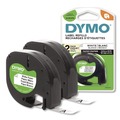 Office Jansan | DYMO 10697 LetraTag 0.5 in. x 13 ft. Paper Label Tape Cassettes - White (2/Pack) image number 0